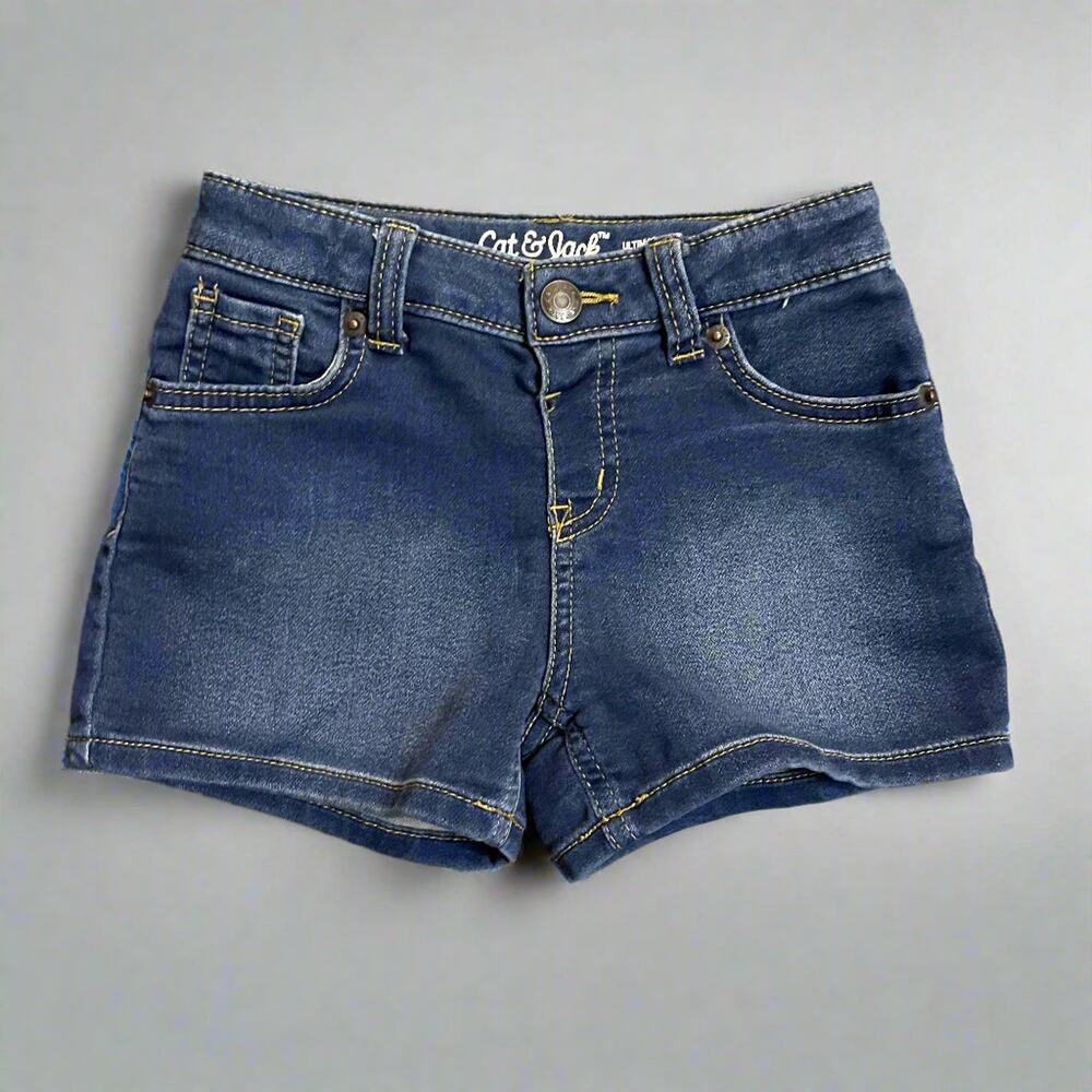 Blue Stretchy Girls Shorts Size 6